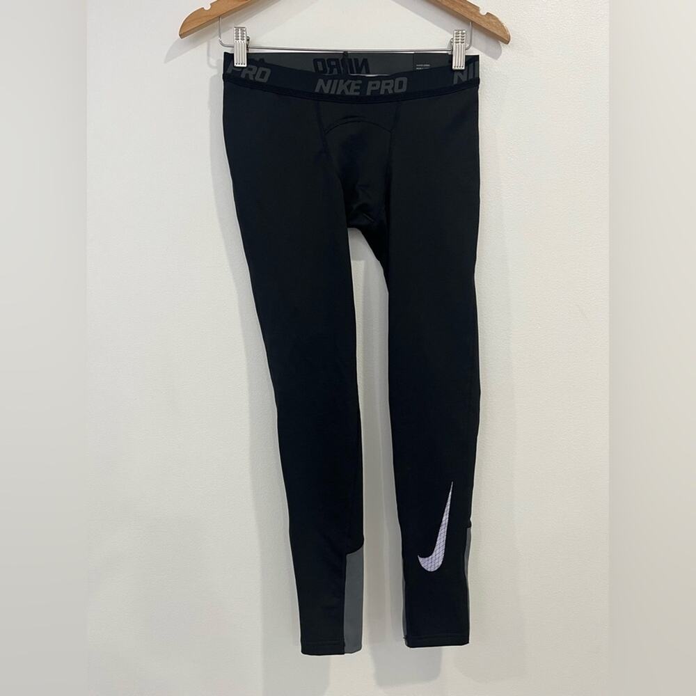 NEW Nike Pro Active Compressions Youth Boy XL Black Dri Fit‎ Work Out Train NWOT